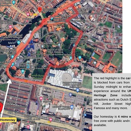 "Cloth Art Homestay" 4 Min Walk To Car Free Zone By Shine Stay Malacca Εξωτερικό φωτογραφία